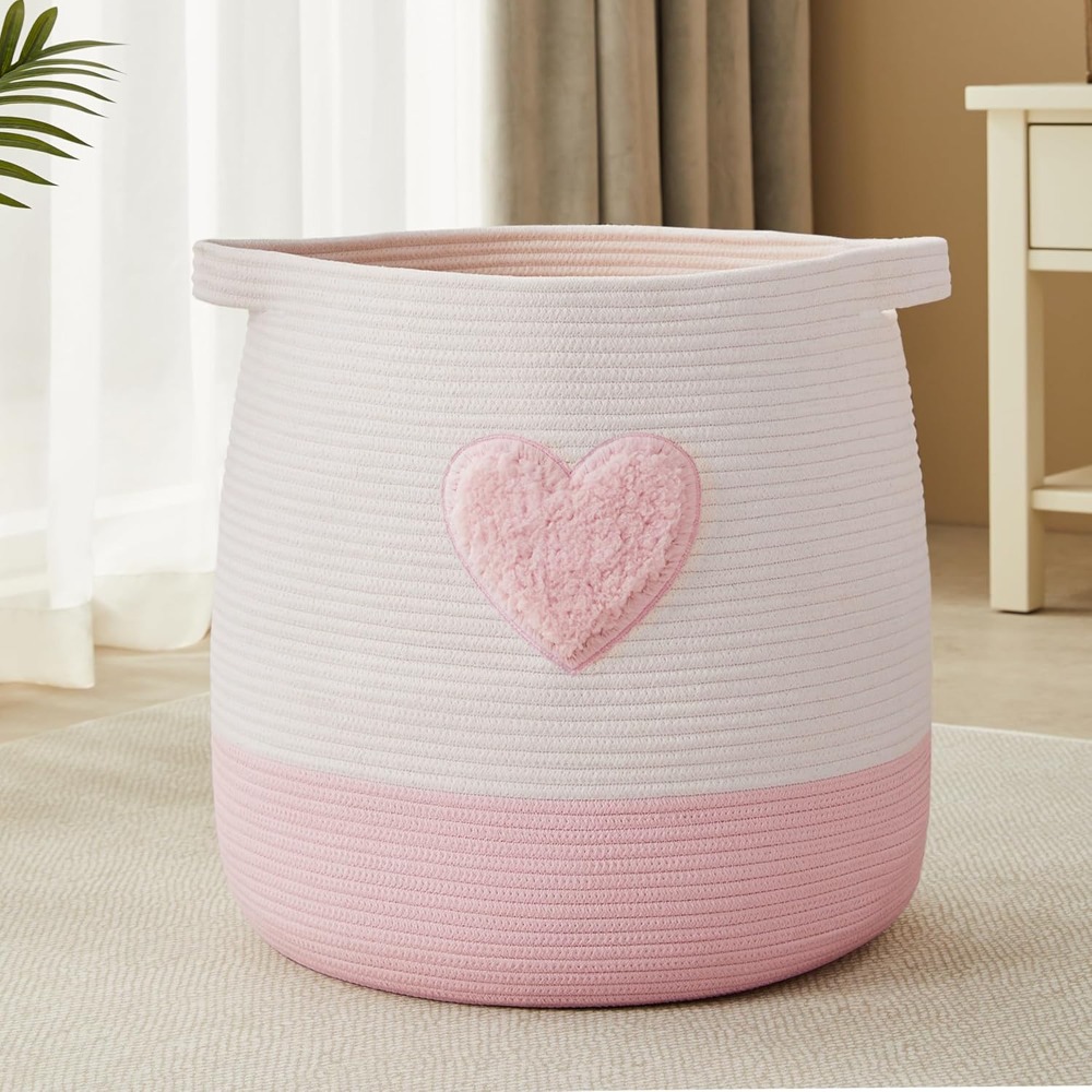Baby Clothing Hamper - Keranjang Cucian Merah Muda untuk Anak