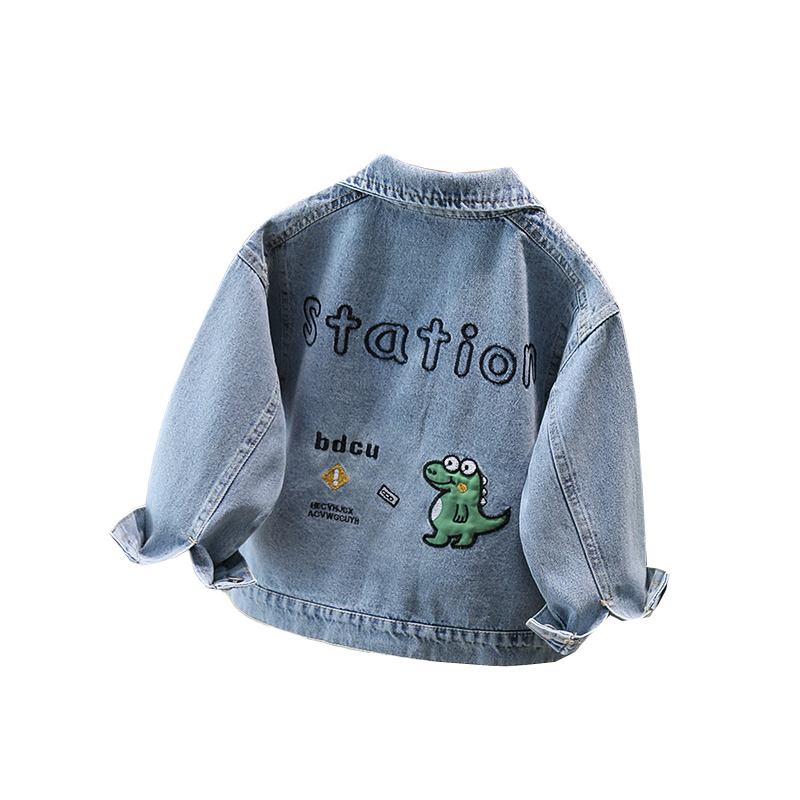 Baby Clothing Boy - Jaket Denim Anak Bayi Gaya Lucu