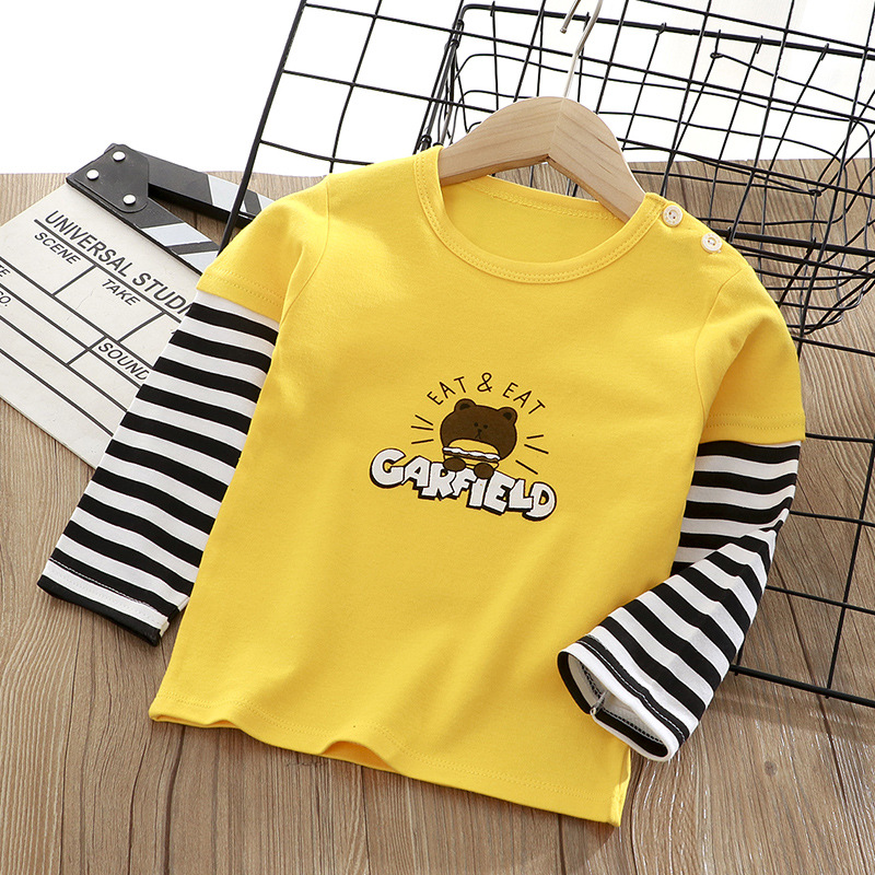 Baby Clothing Yellow - Kaos Katun Lengan Panjang Musim Semi