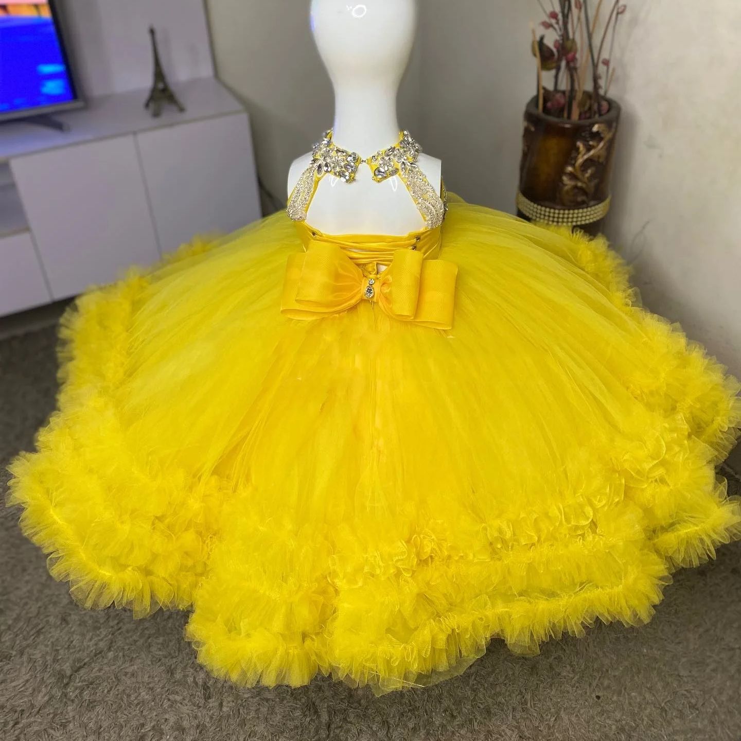 Gaun Gadis Bunga Kuning Cantik - Baby Clothing Yellow ulasan dan harga