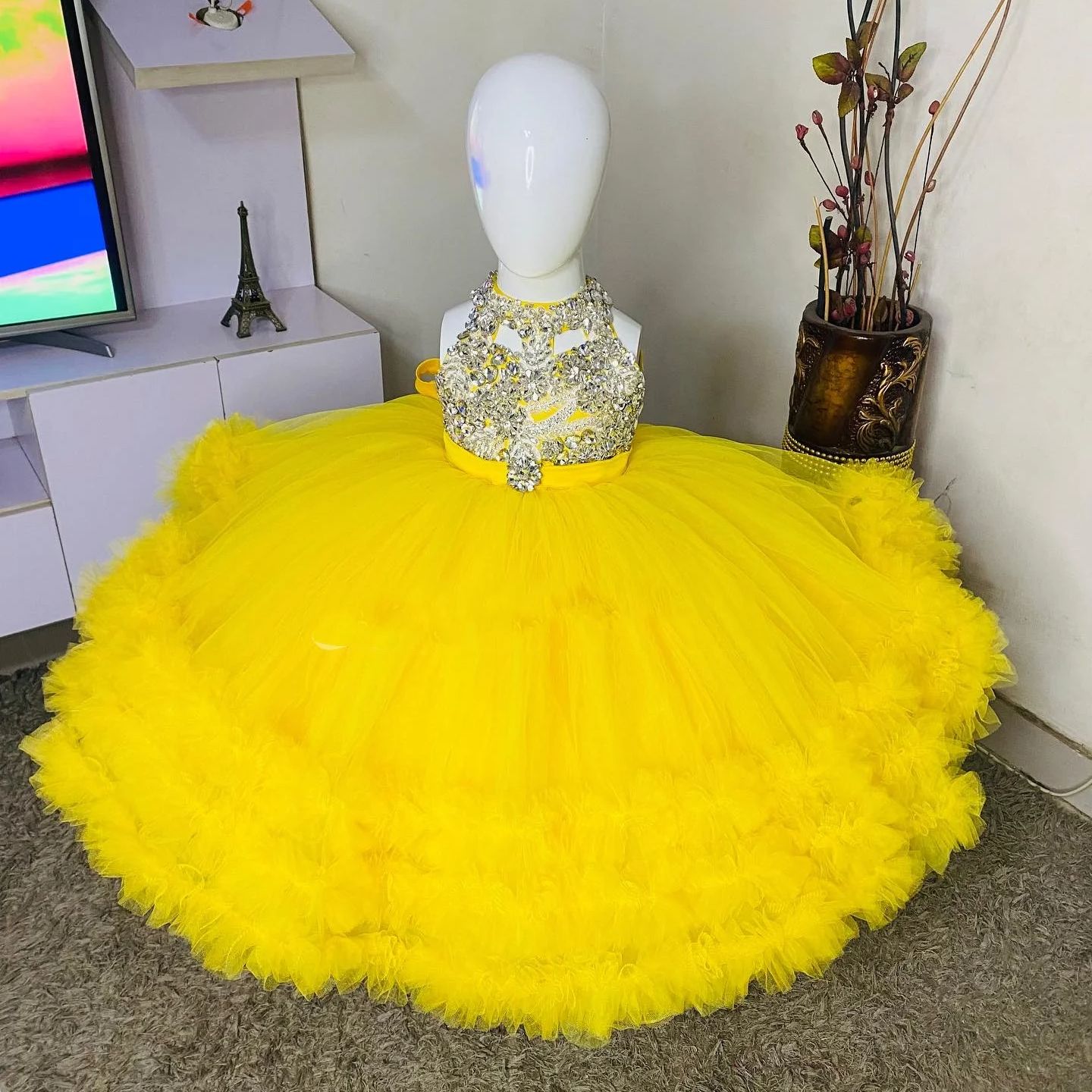 Gaun Gadis Bunga Kuning Cantik - Baby Clothing Yellow ulasan dan harga
