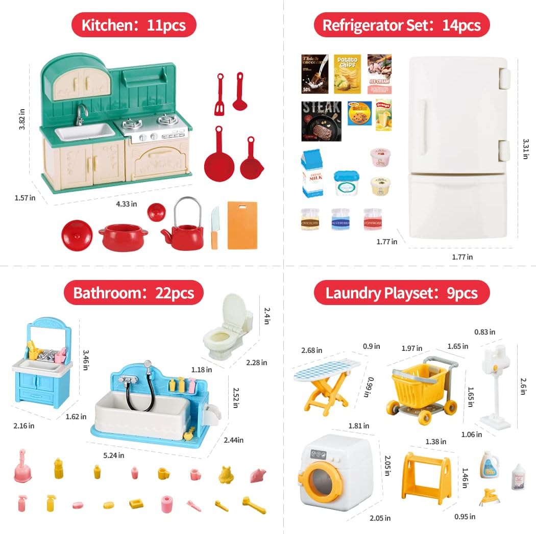 Set Perabot Rumah Boneka Kamar - Baby Clothing Washing Machine ulasan dan harga